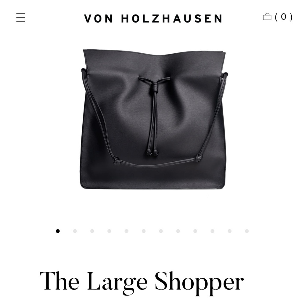 Von Holzhausen Large Shopper Tote in Black